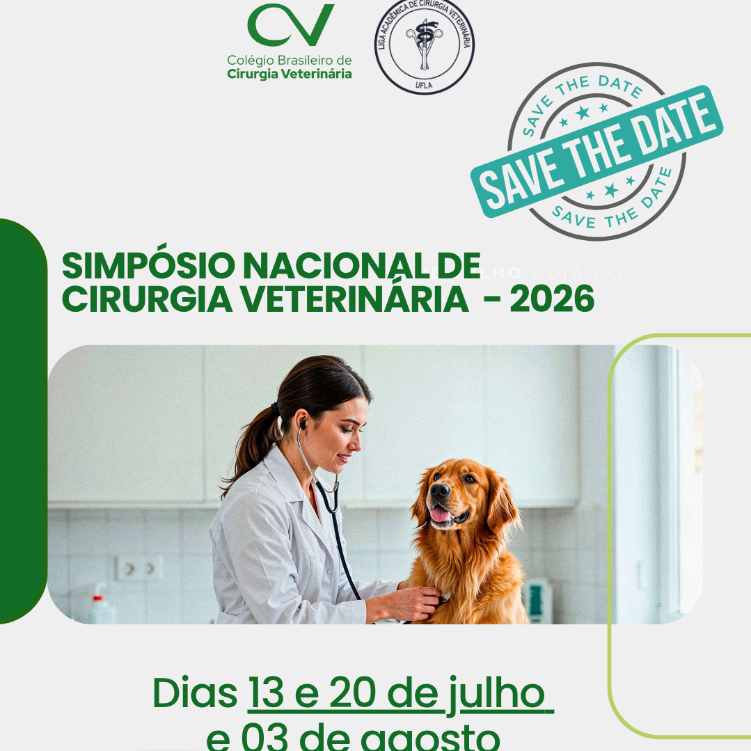 SAVE THE DATE – Simpósio Nacional de Cirurgia Veterinária