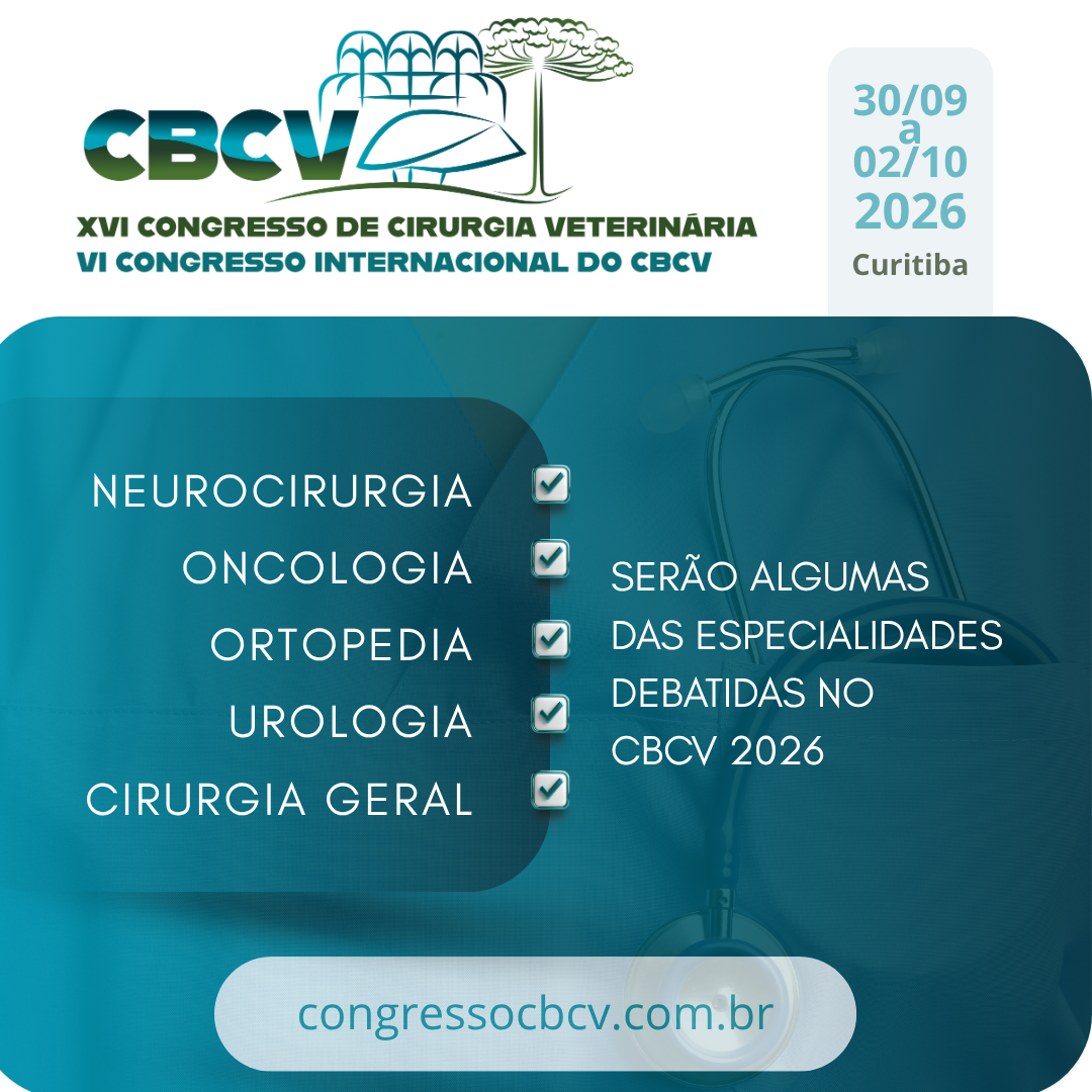 CBCV 2026 vai promover debate sobre diferentes especialidades