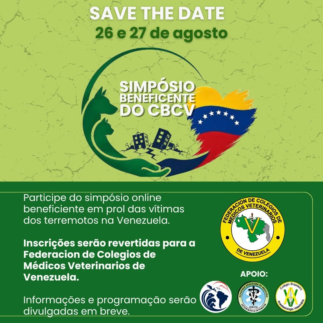 SAVE THE DATE – Simpósio Beneficente do CBCV
