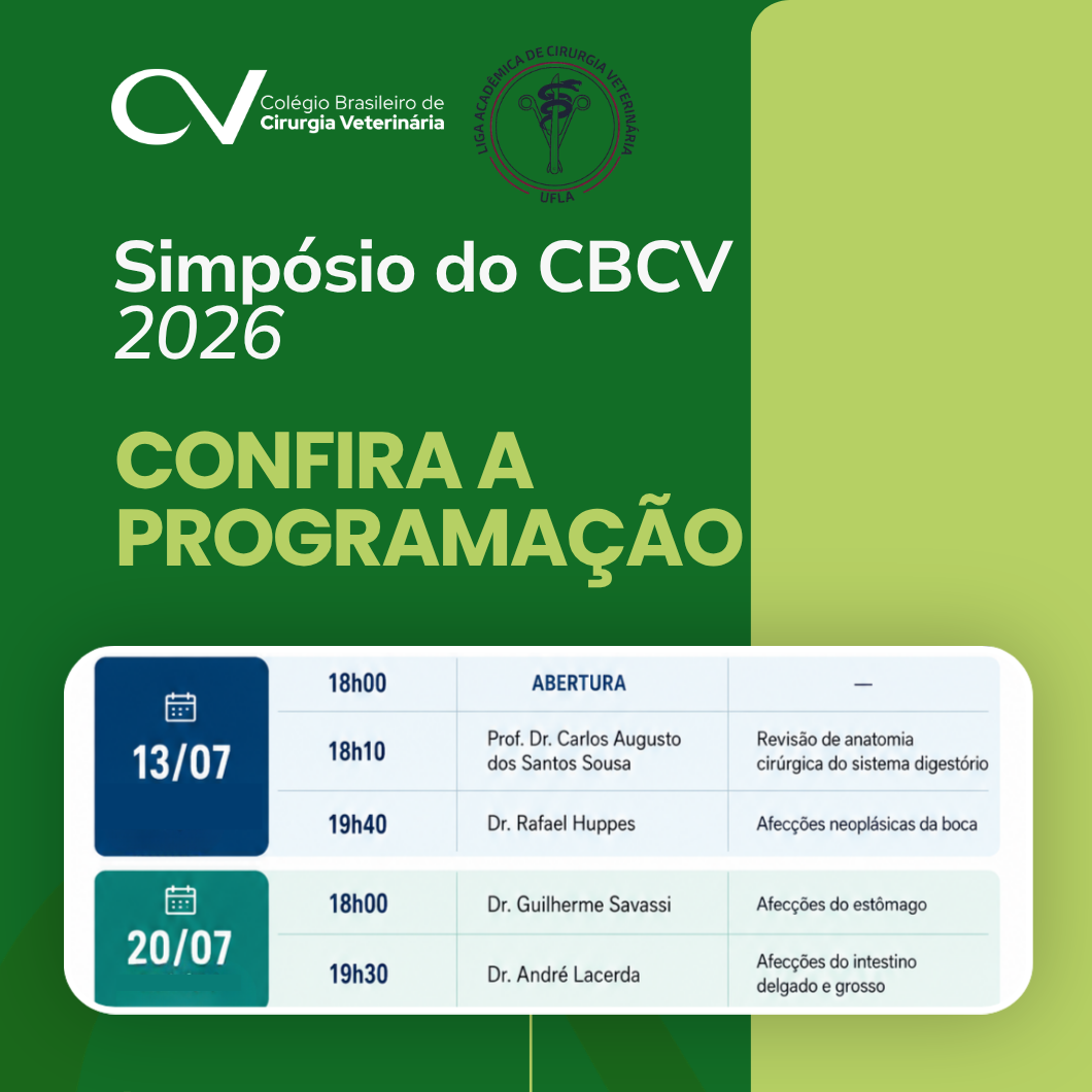 Confira a programação do Simpósio CBCV 2026