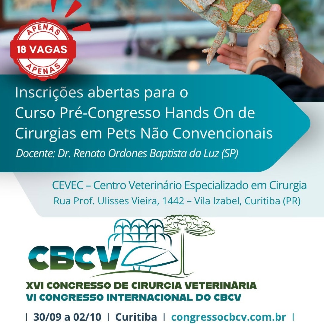 curso de cirurgia em pets não convencionais curitiba 2026