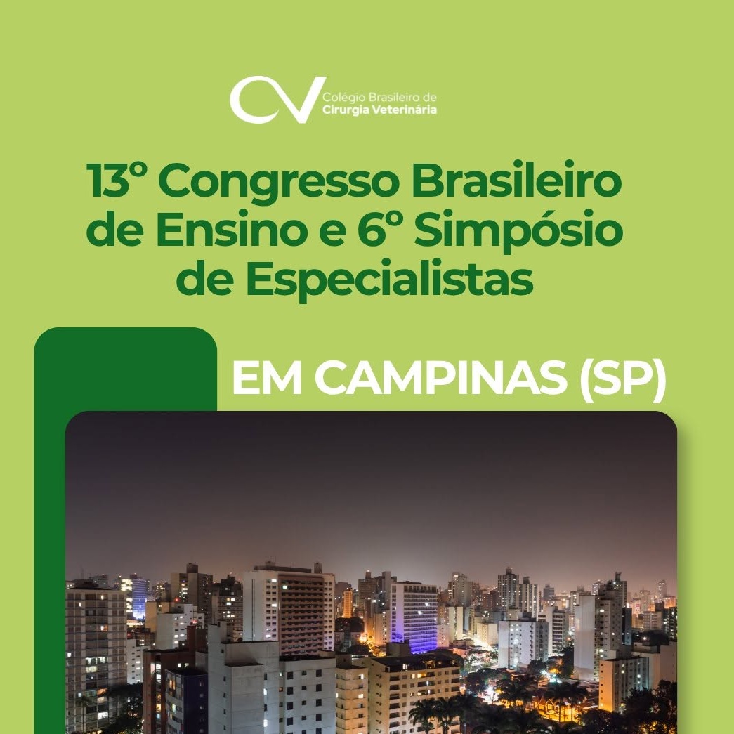 13º Congresso Brasileiro de Ensino e 6º Simpósio de Especialistas será em Campinas (SP)